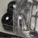 4 Wheel Foldable Pet Stroller - Lightweight Dogs and Cats Stroller Up to 44lbs with Mesh Canopy, Storage Basket and Cup Holder, Durable for Walks and Outings (Small)