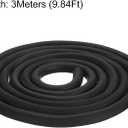 uxcell Foam Rubber Weather Seal Strip, 15mm(19/32") Diameter 3 Meters (9.84Ft) Long Round EPDM Rubber for DIY Gasket, Warehouse, Pads, Foam Tubing, Crafts