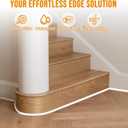 Flexible Quarter Round Molding Trim - 157in Waterproof Bendable Silicone Peel and Stick Molding Trim for Walls, Floor, Corner, Staircase, Tub, Cabinet Edge