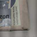 Guken Oatmeal Linen Curtains 84 Inch Length for Living Room Bedroom 2 Panels Set Rod Pocket Light Filtering Semi Sheer Window Curtains 52 Inch Width Boho Farmhouse Linen Drapes, W52xL84