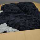 BEDELITE Fleece California King Comforter Set -Super Soft & Warm Fluffy Black Bedding, Luxury Fuzzy Heavy Bed Set for Winter with 2 Pillow Cases