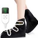 Electric Heating Pad for Women Men, Pain Relief Heated Arthritis Gloves, Heating Mittens with 30-90min Timer, 86-158 Adjustable Temperature Shut Off (New Version for feet) (Black)