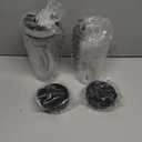 Blender Replacement Parts Compatible with Nutri Ninja, 5 Fins Extractor Blade, 216oz Cups with To-Go Lids, 3Rubber Gasket Accessories for Ninja QB3000/QB3000SSW/QB3004/QB3005/QB3001