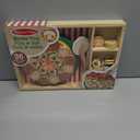 Melissa & Doug Wooden Pizza Party Play Set, 36 Self-Stick Toppings, Pizza Toy Kitchen Set & Play Kitchen Accessories, Preschool Toys for Boys & Girls 3+