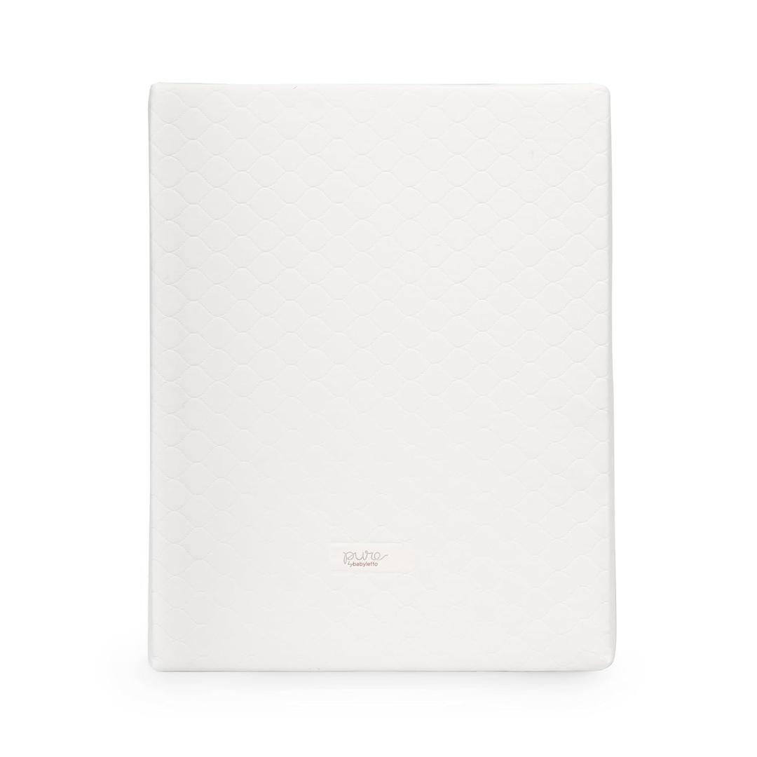 Babyletto Pure Core 4" Midi Crib Mattress, Hybrid Waterproof Cover, Lightweight, Greenguard Gold Certified