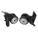 2PCS Suitcase Universal Whee, Silent Row Replacement Luggage Caster with Large Multi Holes, Suitcase Wheel Set for Repair and Replacement