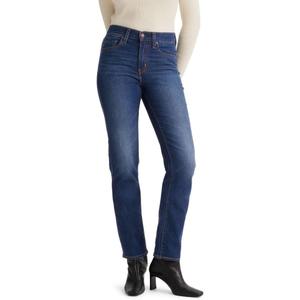 Levi's Womens 724 High Rise Straight Jeans (Blue, M)