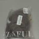 ZAFUL Womens Bandeau Bikini Set Metallic Sparkly O Ring Lace Up Tie Side High Cut Tanga Sexy Bathing Suit Swimwear (Medium)