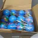 Vinsot 60 Pack Globe Squeeze Balls Bulk 2.5 Inch Mini Globe Stress Balls Earth Bouncy World Earth Relief Stress Toys for Finger Exercise School Classroom Office Party Favors(Classic,Blue)
