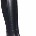 Womens Knee High Boots  Lightweight Spandex Fabric, Comfortable Round Toe, Side Zipper & Platform Chunky Heel  Easy Match Wide Calf Boots (9, Black)