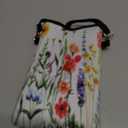 Neoprene Cell Phone Pouch 7.5 X 4.3 in Cloth Mobile Protection Case Bag with Crossbody Strap Neck Lanyard Cell Phone Case Colorful Floral Pattern