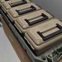 MTM AC5C 5-Can Ammo Crate Mini, Convenient size, Store 650 rounds of 9mm bulk ammo, Stackable, easy carry and transport of multi-caliber ammo, Rugged tactical carrying crate