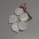 50 Pieces Christmas Hanging Ornaments Set 3''Christmas Ornament Acrylic Blank with 50Pcs 25 Color Ribbons for Christmas Tree DIY Decor