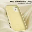 for iPhone 14 Magnetic Case, Cute Soft Liquid Silicone Case for Women Girls Men Anti-Scratch Anti-Drop Shockproof Bumper Full Camera Lens Protection Cover for iPhone 14-Yellow