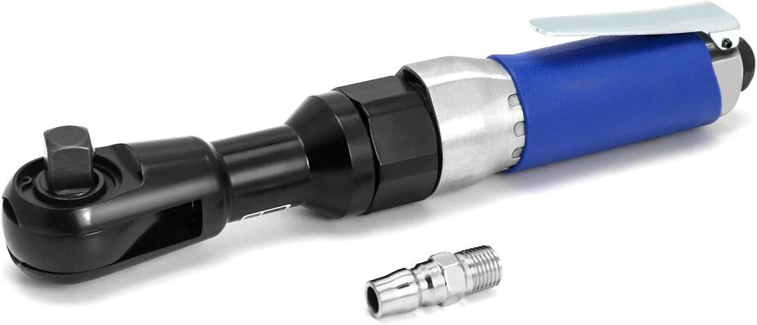 QWORK 1/2" Air Ratchet Wrench,Super Fast Heavy Duty Air Ratchet, 65ft-lbs Max Torque