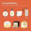 Hands-Free Collection Cups for Medela Breast Pumps - Only Compatible with Freestyle Flex/Swing Maxi/Solo Pump Parts, Includes 27mm Flange + 17/19/21/24mm Inserts