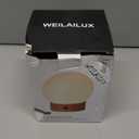 WEILAILUX Small Cute Cordless Table Lamp Rechargeable, Battery Operated Shower Lamp Waterproof, Touch Dimmable Globe Ambient Light for Outdoor/Bedside/Patio/Dining (Black)