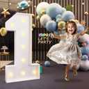 imprsv 3FT Marquee Numbers, Light Up Numbers for 1st 21st Birthday Decorations Anniversary Party Decor, Number 1 Light Up Number, Pre-Cut Foam Board Kit