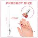 PATIKIL Long-Tailed Alligator Clamp, 8 Pcs 5.3 inch/135mm Metal Wire Alligator Clamp Beadable Alligator Photo Clips for Picture Note Menu Memo DIY Decor Crafts, Silver