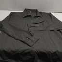 Gleeivy Button Down Shirt for Women Classic Fit Dress Shirt Work Business Casual Long Sleeve Blouse Top (3X-Large, Black)