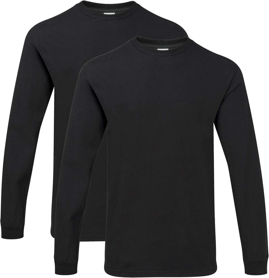 Gildan Hammer Adult Long Sleeve T-Shirt, 2-Pack, Style GH400 (Medium)