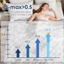 VK VKLIVING Cooling Blanket for Hot Sleepers Breathable Summer Blankets Q-Max 0.5 Arc-Chill Cooling Thin Blankets for Night Sweats, Lightweight Double Sides Cooling Blankets (King 90"x108" LightGrey)