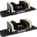 Umien 2 Pack Boot Scraper Outdoor Shoe Brush with Flaps - Heavy-Duty Shoe Cleaner and Boot Scrubber for Mud, Dirt, and Snow - Durable Weather-Resistant Outdoor Shoe Cleaning Tool