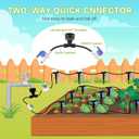 Depel Drip Irrigation Kit,49ft Quick Connect Garden Watering System Raised Bed Watering System Automatic Irrigation System with 1/4" Tubing, Sprinkler Nozzles for Greenhouse Patio Plants