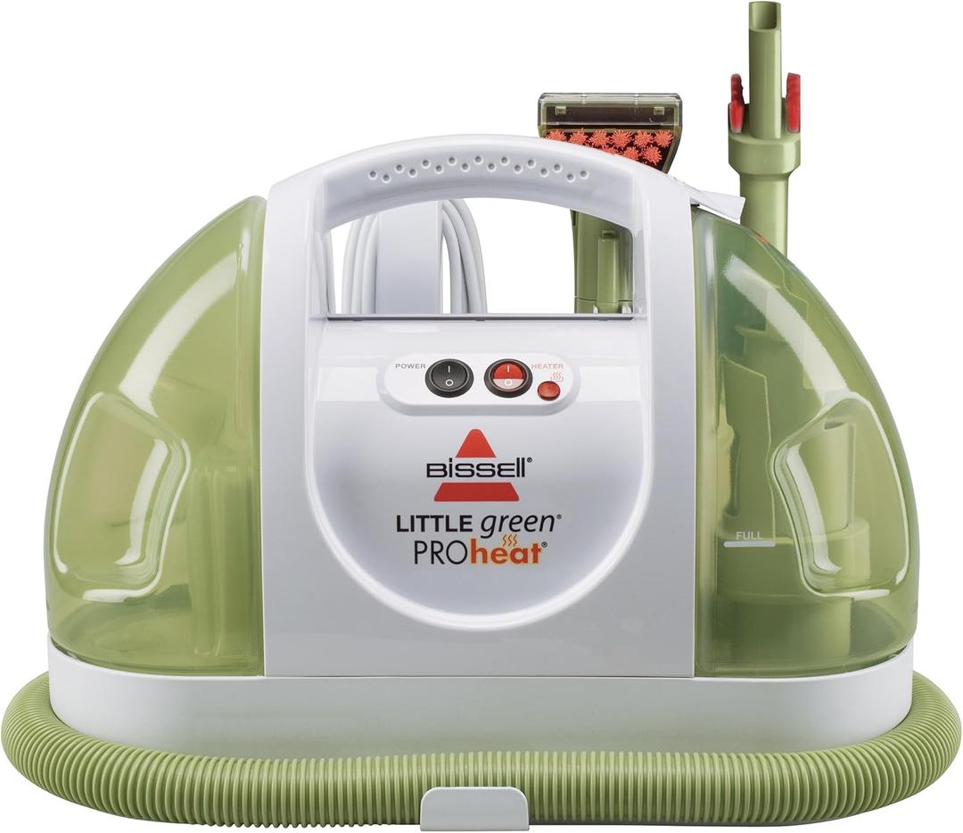 BISSELL Little Green ProHeat Portable Carpet and Upholstery Cleaner, 14259, White