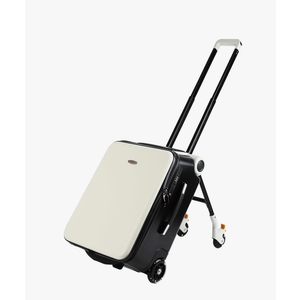 FAHKNS Ride on Suitcase luggage with Seat for Kids,21 inch Hardside Carry on Luggage with Wheels for Travel,2-in-1 Case & Baby Stroller,White FAHKNS Ride on Suitcase luggage with Seat for Kids,21 inch Hardside Carry on Luggage with Wheels for Travel,2-in-1 Case & Baby Stroller,White