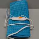 Deepsoon Heating Pad,Electric Heating Pads for Back,Neck,Abdomen,Moist Heating Pad for Shoulder,Knee,Arms,Legs,Dry/Moist Heat & Auto Shut Off,Christmas Gifts for Men and Women,Blue,24x12 Inch