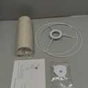 Cloth Lamp Shade, Round lamp shade, Natural Linen Lamp Cover Small Table Lamp Cover, for Decorating Table Lamp and Floor Lamp (Beige Round)