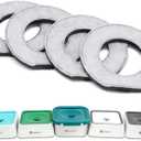 LumoLeaf Replacement Filters for 70oz/2L & 135oz/4L No Spill Dog Water Bowl  Coconut Activated Charcoal Filters, Pack of 4