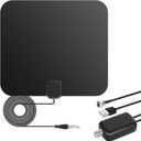 Amplified HD Digital TV Antenna Long 250+ Miles Range - Support 1080p for Samsung Tv Model Un40j5200af - Indoor Smart Switch Amplifier Signal Booster - Extra Long HDTV Cable/AC Adapter