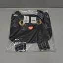 Juvale Black Cotton Cat Trick or Treat Bag with Gold Foil Eyes, Reusable for Kids, 11.25 x 15.5 in Canvas Tote for Halloween Parties