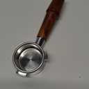 KNODOS 54mm Bottomless Portafilter Breville Compatible Rosewood Handle & Naked 1821 Gram Filter Basket Included Fits Barista Express, Pro, Touch, Bambino Plus, Infuser, Duo Temp Pro Impress