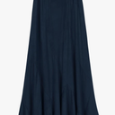 Urban CoCo Women's Faux Suede Elastic Waist Midi Long Skirt A Line Women Flowy Fall Winter Skirts,M