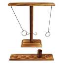 DreamToyz Ring Toss Games for Adults, Yard Games, Patio Decor, Outdoor Indoor Games, Wooden Hook and Ring Game for Bars, Home, Party, 15.7" X 13" Large Size