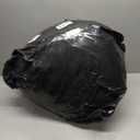 HIGOGOGO Round Stuffed Pouf Ottoman, Corduroy Poufs with Foam Chunk Filling, Furry and Fluffy Pouf Foot Stool Storage Ottoman, 20 X 15 Floor Poufs Foot Rest for Living Room, Navy