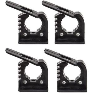 Kryonix Rubber Clamp (4 Pack) Adjustable Non-Slip Quick Release Mount, Fits 1.18" - 1.57" Diameter Handles, Heavy-Duty Tool Holder for Garage, Truck, RV, Boat, or Workshop