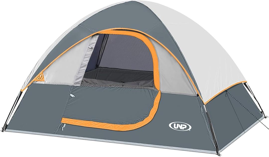 Camping Tent 2-4 Person, Waterproof Windproof Tent with Rainfly Easy Set up-Portable Dome Tents for Camping