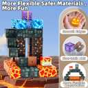 Magnetic Blocks,100PCS Magnetic Building Blocks,Magnet Blocks Build 3D World Stacking Toys,STEM Sensory Educational Toys Gifts Set for Kids Toddlers Boys 3 4 5 6 7 8 9+ Year Old