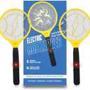 DEVOGUE® Pack of 2 Electric Fly Swatter Bug Zapper Operated with 2 * AA Batteries Flies Killer Indoor & Outdoor Pest Control Mosquito Zapper and Insect Catcher Racket (Packing May Varies)