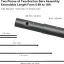 LINCO Lincostore Studio Crossbar for Backdrop Stands, 10 feet, Telescopic AM236, Large