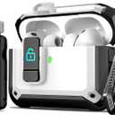 R-fun for AirPods Pro 3 Case (2025) Cover with Cleaning Kit, Military-Grade Heavy-Duty Drop-Resistant with Auto Pop-Up Lid for AirPods Pro 3rd Generation 2025 USB-C Charging Case, White