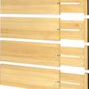 BAMEOS 4 PCS Bamboo Drawer Divider Adjustable Drawer Dividers Kitchen Drawer Organization Utensil Organizers for Kitchen Dresser Bathroom Bedroom and Office (Natural)