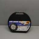 Snow-Chains Auto Fixing 1 Min Quick Fit Easy Installation Tire-Chains, Portable Reusable Universal Emergency Tire Traction Chain for Passenger Car, Pickup Trucks and SUV - Set of 2 (HKN-160)