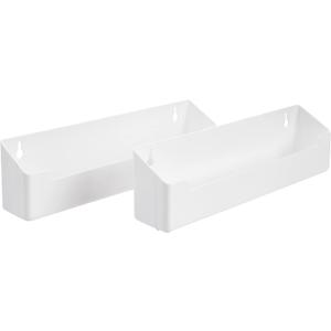 Knape & Vogt PSF11SH-2-W Polymer Sink Front Tray with Hinges Cabinet Organizer, 3 by 11 by 2-Inch