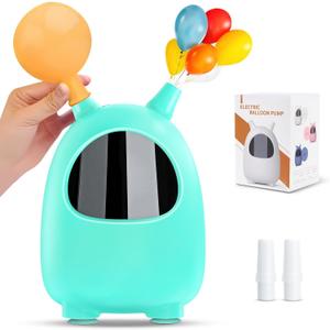 Balloon Pump Electric, SPLAKS Balloons Inflator Air Pump Portable Balloon Blower for Garland Arch, Party Decoration (Blue2)