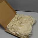 FantaLook 80s Long Curly Vintage Cosplay Wig with Bang for Women 60 70s Queen Costume for Halloween Party (Blonde)